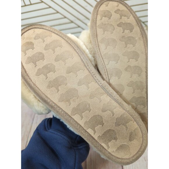 WARMBAT AUSTRALIA Women's Slippers Slides Cream Beige Lounge Fuzzy Soft Size 8 - Picture 5 of 8